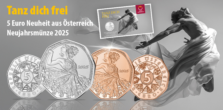 Österreich 5 Euro 2025 - Tanz dich frei - Neujahrsmünze