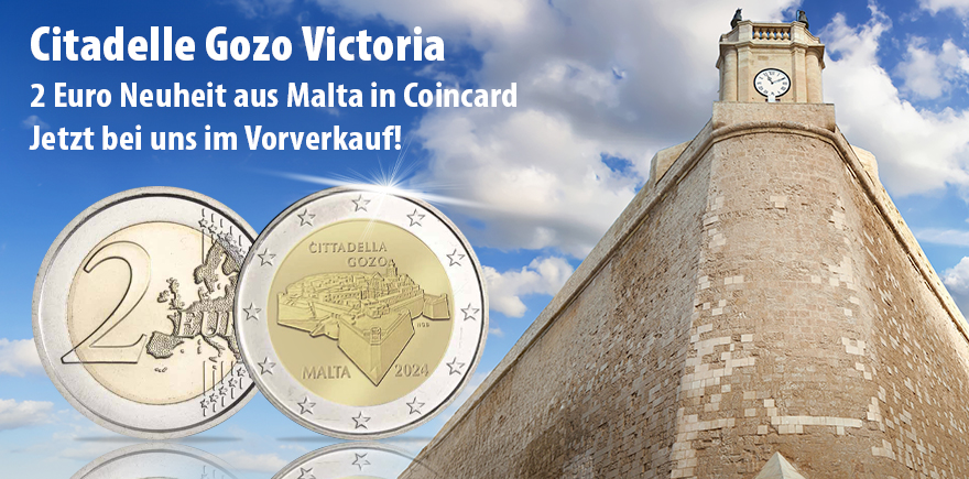  Malta 2 Euro 2024 Citadelle Gozo Victoria