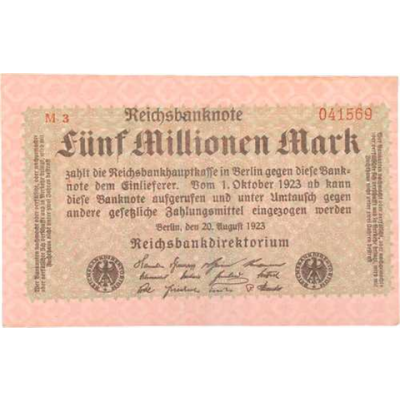 RO.104-5MioMark-20.8.1923-gebraucht-VS