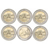 Deutschland 2 Euro 2007 bfr. Schloss Schwerin im Satz A - J