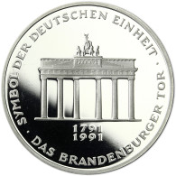 Deutschland 10 DM Münze 1991 PP Deutsche Einheit, Brandenburger Tor