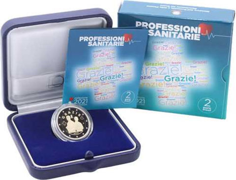 Italien-2Euro-2021-PP-Danke-Etui