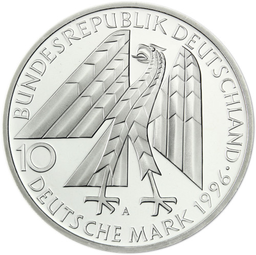 Deutschland 10 DM Silbermünze 1996 - 150 Jahre Kolpings Werk