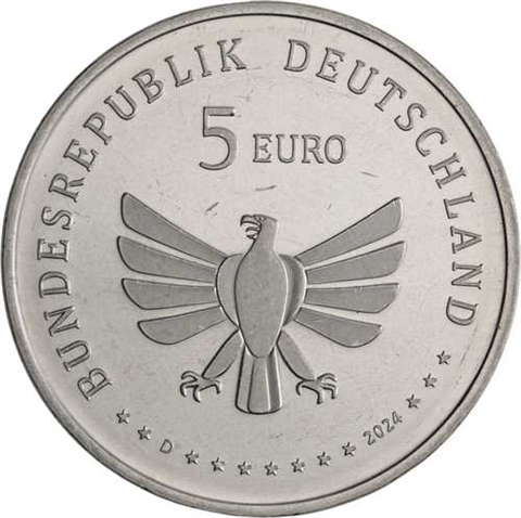 Deutschland-5 Euro-2024-Stgl-Hirschkäfer-RS