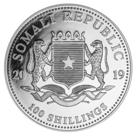 Somalia 100 Shilling 2019 stgl. Elefant 1