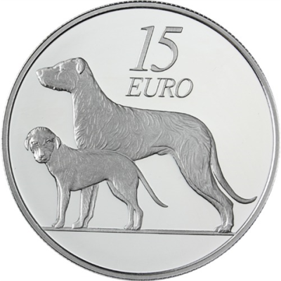 Irland 15 Euro 2012 PP Hund-I