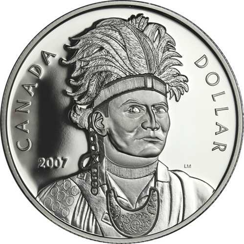 Kanada 1 Dollar 2007 PP Thayendanegea - Joseph Brant-I