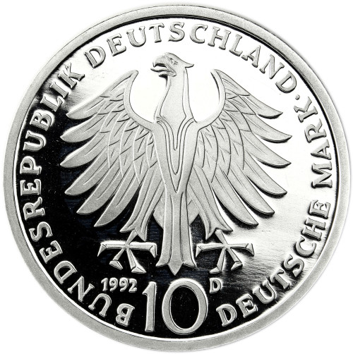 Deutschland 10 DM Münze 1992 PP - Orden Pour le Merite