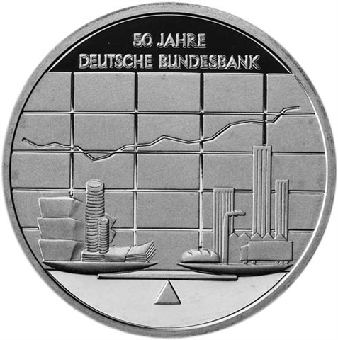 Deutschland-10-Euro-2007-PP-50-Jahre-Bundesbank-I