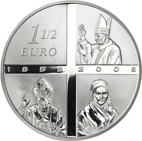 Frankreich 1,5 Euro 2008 PP Lourdes I