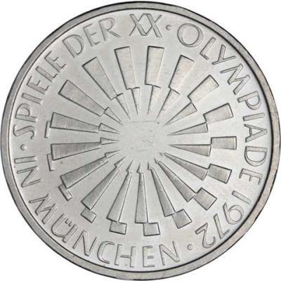 Deutschland-10DM-1972-AGstgl-oly.StrahlenspiraleMünchen-RS