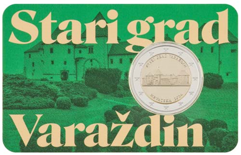 Kroatien-2Euro-2024-Altstadt-von-Varazdin-RS-Card