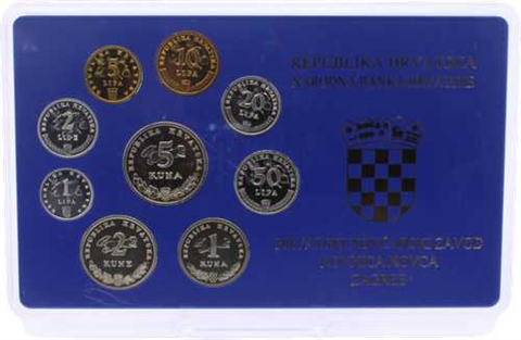 Kroatien-8,88Kuna-1993-Stgl-KMS-Hartplastik-RS