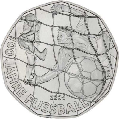 Österreich-5 Euro-2004-AGstgl-Fussball-RS