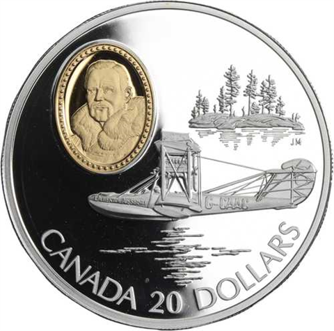 Kanada-10x20Dollar-1990-1994-AGpp-Flugzeugsatz-Etui I