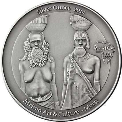 3 Oz Silber Mursi - Congo Mursi Silver Ounce 2014