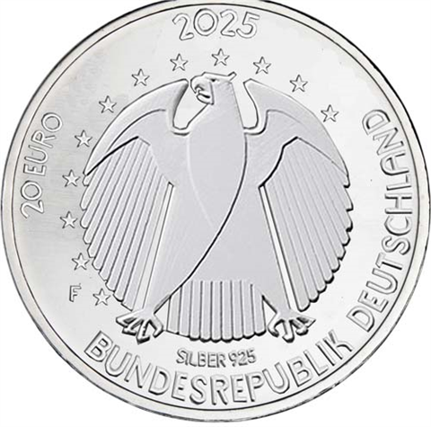 Deutschland-20Euro-2025-Silbermünze-Stgl-Prägende-Frauen-Elly-Heuss-Knapp-RS