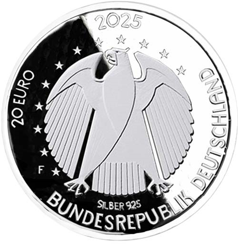 Deutschland-20Euro-2025-Silbermünze-PP-Prägende-Frauen-Elly-Heuss-Knapp-RS