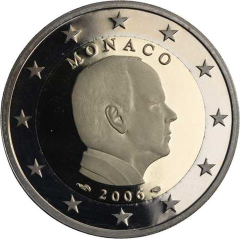 Monaco-2 Euro-2006-PP-Kursmünze-RS