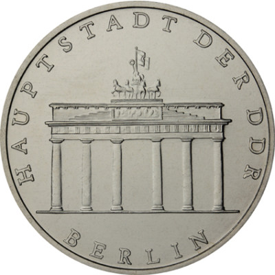 DDR 5 Mark Münze 1990 - Brandenburger Tor