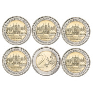 Deutschland 2 Euro 2007 bfr. Schloss Schwerin im Satz A - J