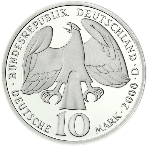 Deutschland 10 DM Silber 2000 Johann Sebastian Bach