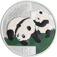 China-10Yuan-2008-AG-Panda-Farbveredelung-FD-VS