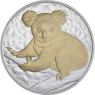 Australien-1 Dollar-2009-AGstgl-Koala-Goldveredelung-RS