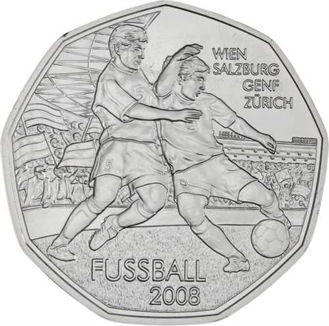 Österreich-5 Euro-2008-AGstgl-Fussball Wien-RS