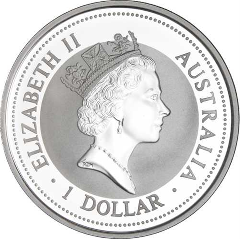 Australien-1Dollar-1997-AG-AUstgl-Kookaburra-RS