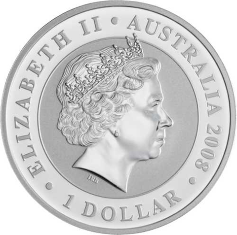 Australien-1 Dollar-2008-AGstgl-Koala-Goldveredelung-RS