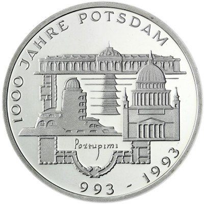 Deutschland 10 DM Silber 1993 - 1000 Jahre Potsdam