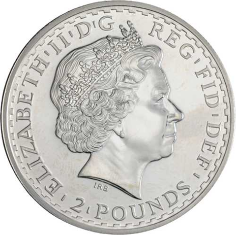 Großbritannien-2 Pfund-2001-AGstgl-Britannia-Farbe-RS