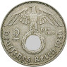 Drittes Reich 2 Reichsmark 1936 - 1939 Paul von Hindenburg, Jäger 366