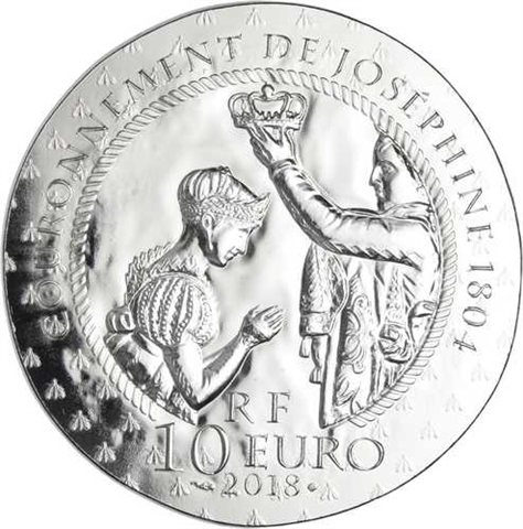 Frankreich-10Euro-2018-AGpp-Beauharnais-Etui