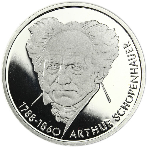 Deutschland 10 DM Münze 1988 PP - Arthur Schopenhauer