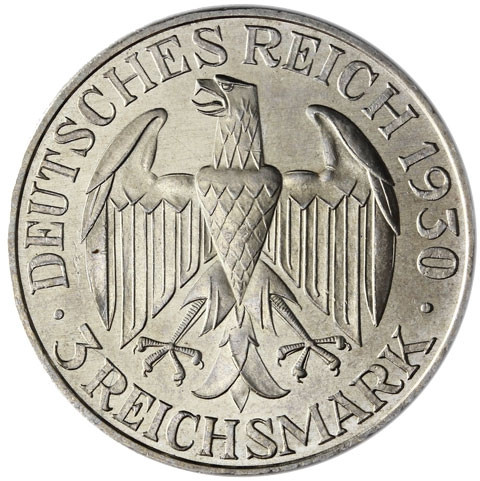 J.342 -  Weimar 3 Reichsmark 1930 Zeppelin