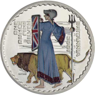 Großbritannien-2 Pfund-2001-AGstgl-Britannia-Farbe-RS