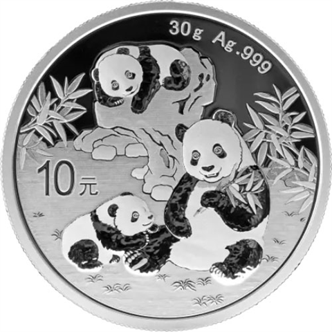 China-10Yuan-2025-Ag-Stgl-Panda-Silbermünze-RS