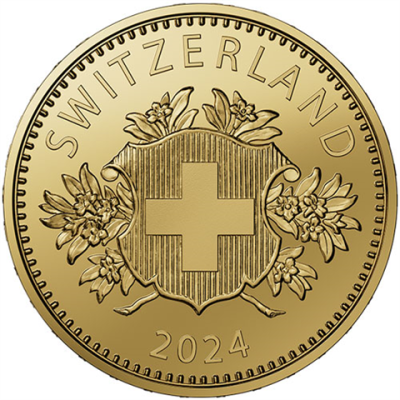 Schweiz-25Franken-2024-AuPP-25-Franken-Goldmünzen-RS