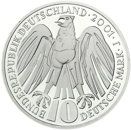 Deutschland 10 DM Silbermünze 2001 Bundesverfassungsgericht