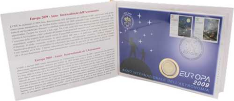 Vatikan-2Euro-2009-bfr-JahrDerAstronomie-NumisbriefI