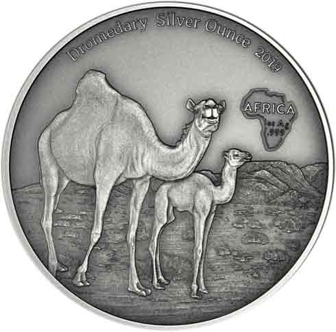 Kamerun 1 Oz Silber 2019 Dromedare