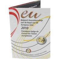 Belgien-2Euro-2010-stgl-EU-Ratspräsidentschaft-Folder
