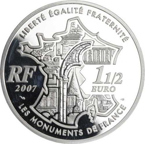 Frankreich-1,5Euro-2007-AGpp-PontNeuf-RS