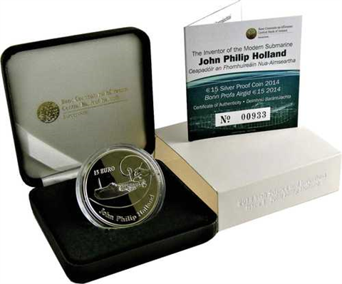 Irland-15-Euro-2014-John-Philip-Holland-komplett