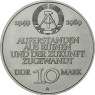 J.1630  DDR 10 Mark 1989 bfr 40 Jahre DDR Sonderpreis