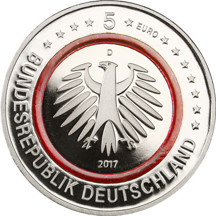 Deutschland 5 Euro 2017 PP Tropische Zone, Mzz. D