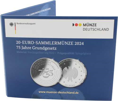 Deutschland-20Euro-2024-PP-Grundgesetz-Folder front