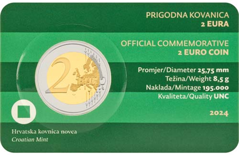 Kroatien-2Euro-2024-Altstadt-von-Varazdin-RS-Card